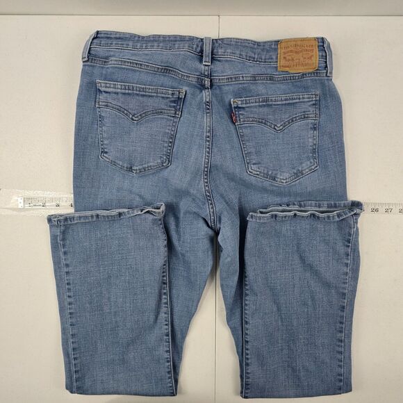 Levi's 725 high rise bootcut jeans blue denim 33 light wash‎ womens 4640 - Picture 3 of 13